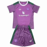 Manchester United Kinder Set 2026 2027 Lila - Manchester United Kinder Günstig | trikotfussballshop