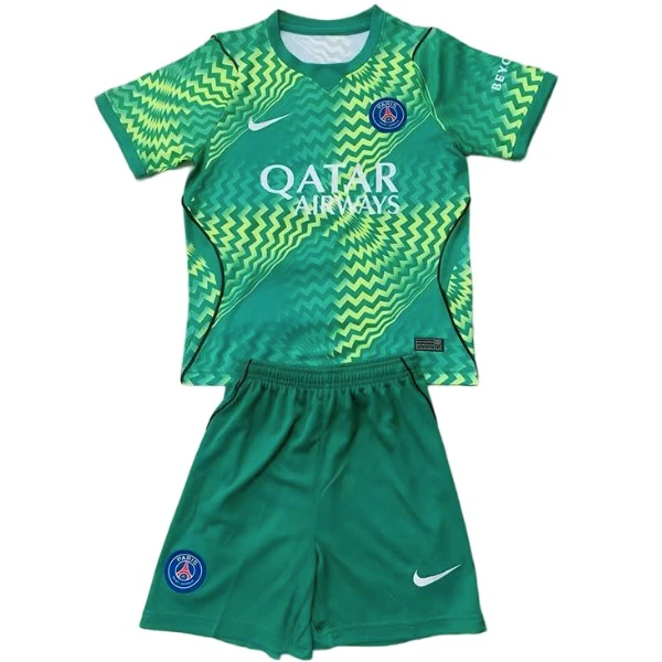 Paris Saint Germain Kinder Set 2026 2027 Grün - Paris Saint Germain Kinder Günstig | trikotfussballshop