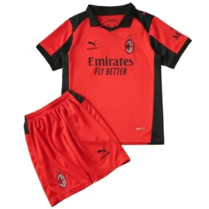 AC Mailand Kinder Set 2025 2026 Schwarz - AC Mailand Kinder Günstig | trikotfussballshop