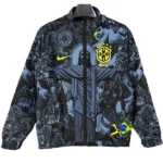 Brasilien Trainingsanzüge Windbreaker 2026 Grau - Brasilien Trainingsanzüge Günstig | trikotfussballshop