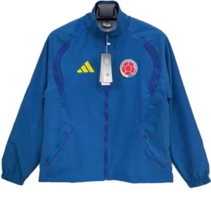 Kolumbien Trainingsanzüge Windbreaker 2026 Blau - Kolumbien Trainingsanzüge Günstig | trikotfussballshop