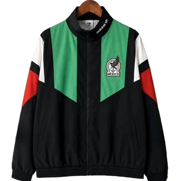 Mexiko Trainingsanzüge Windbreaker 2026 Schwarz - Mexiko Trainingsanzüge Günstig | trikotfussballshop